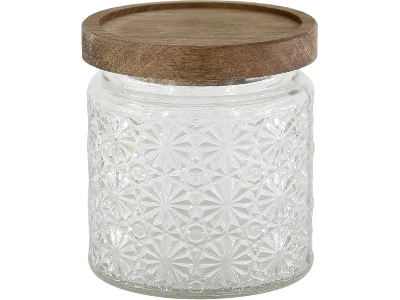 Chic Antique Einmachglas mit Blumenmuster 450 ml, 1 Stück