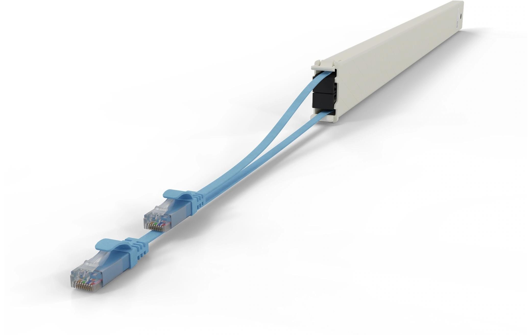 Patchbox patchbox.one / Cassette / 46RU / Cat 6A, UTP, 2.5 m, Blau