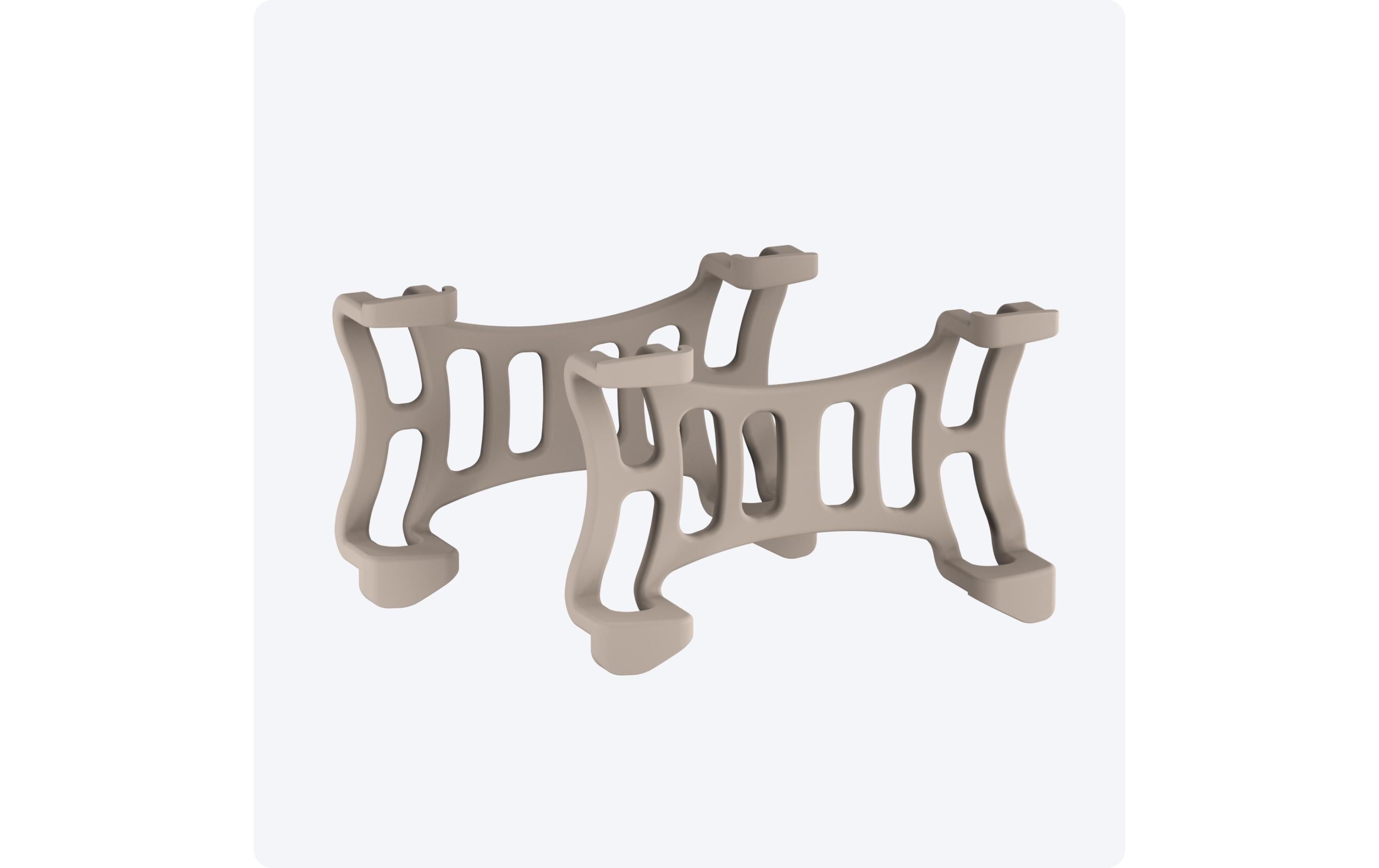 tractive GPS-Tracker Dog 6 Klammern braun 2 Stück