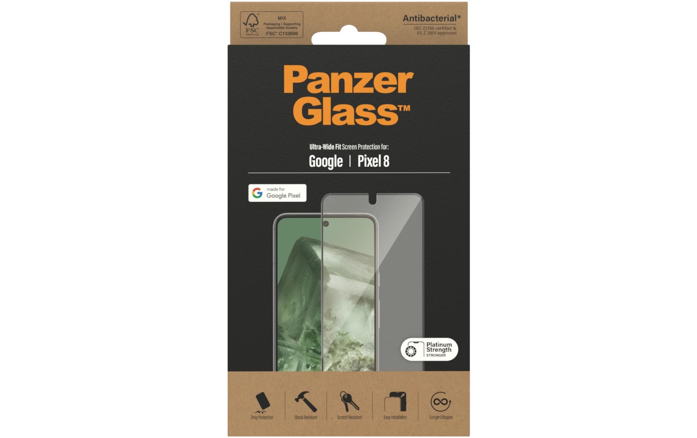 Panzerglass Displayschutz Ultra Wide Fit Pixel 8 Panzerglass Displayschutz Ultra Wide Fit Pixel 8