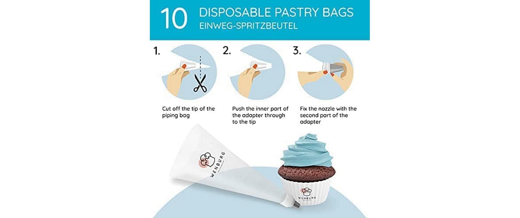 Wenburg Spritztülle - Set, 75-tlg