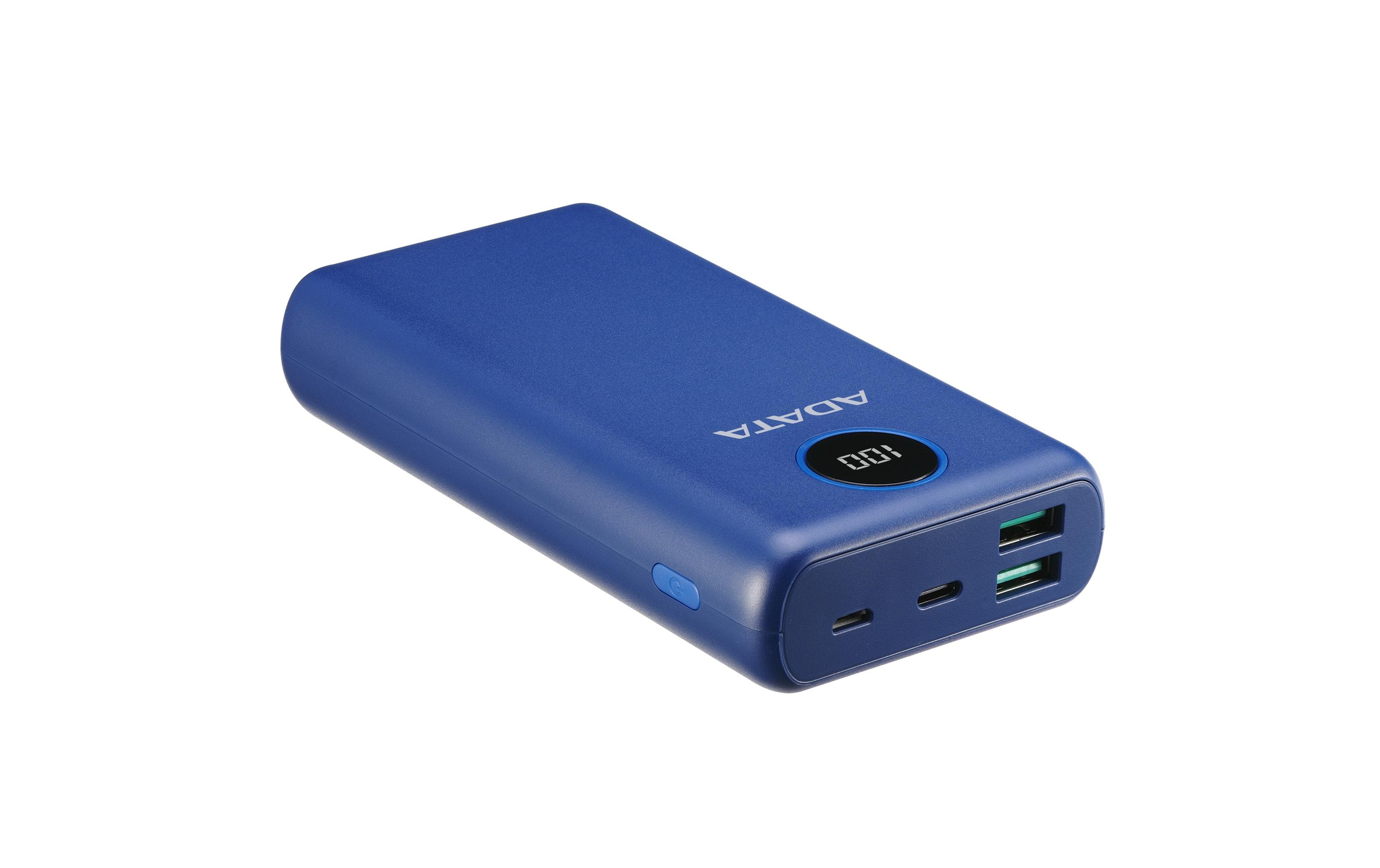 ADATA Powerbank P20000QCD (20000 mAh, USB-A, USB-C, Display) ADATA Powerbank P20000QCD (20000 mAh, USB-A, USB-C, Display)