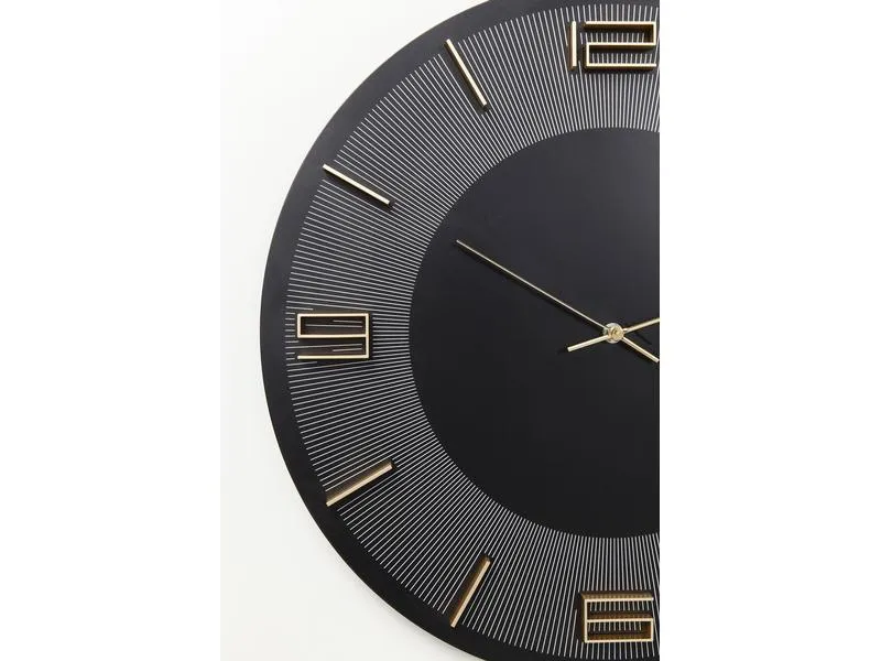 Kare Wanduhr Leonardo Ø 49 cm, Schwarz Kare Wanduhr Leonardo Ø 49 cm, Schwarz