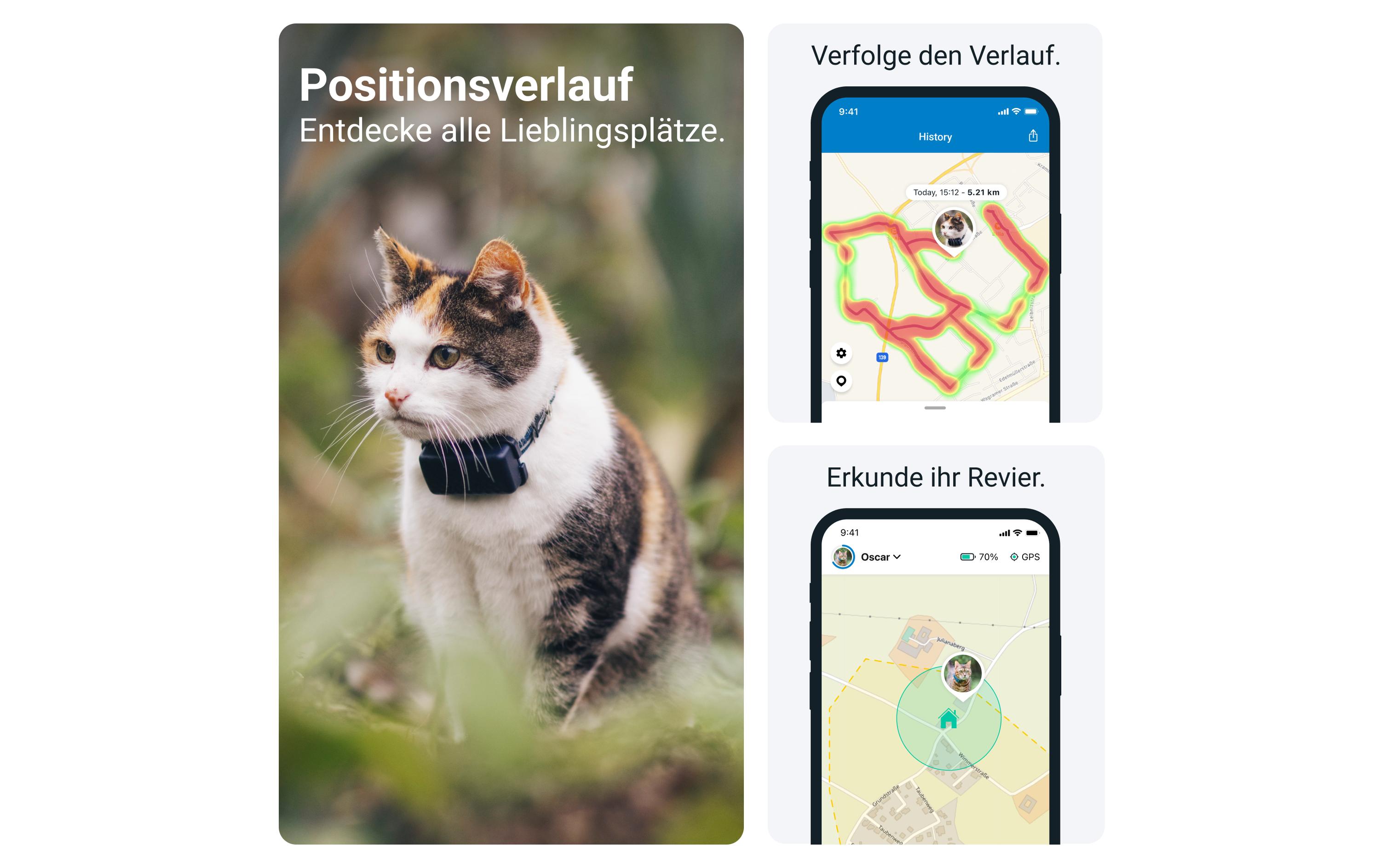 tractive GPS-Tracker CAT Mini LTE, Dunkelblau