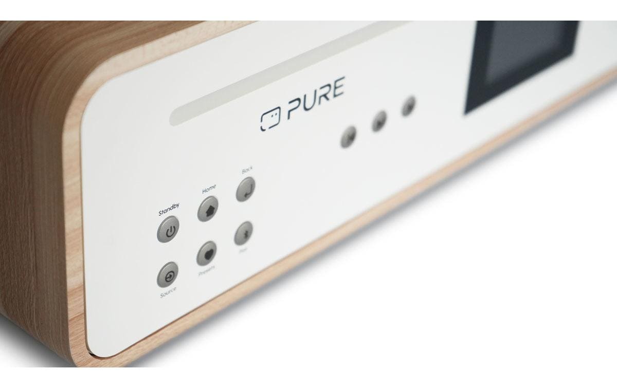 Pure Micro-HiFi Anlage Classic Stereo Eiche/Weiss