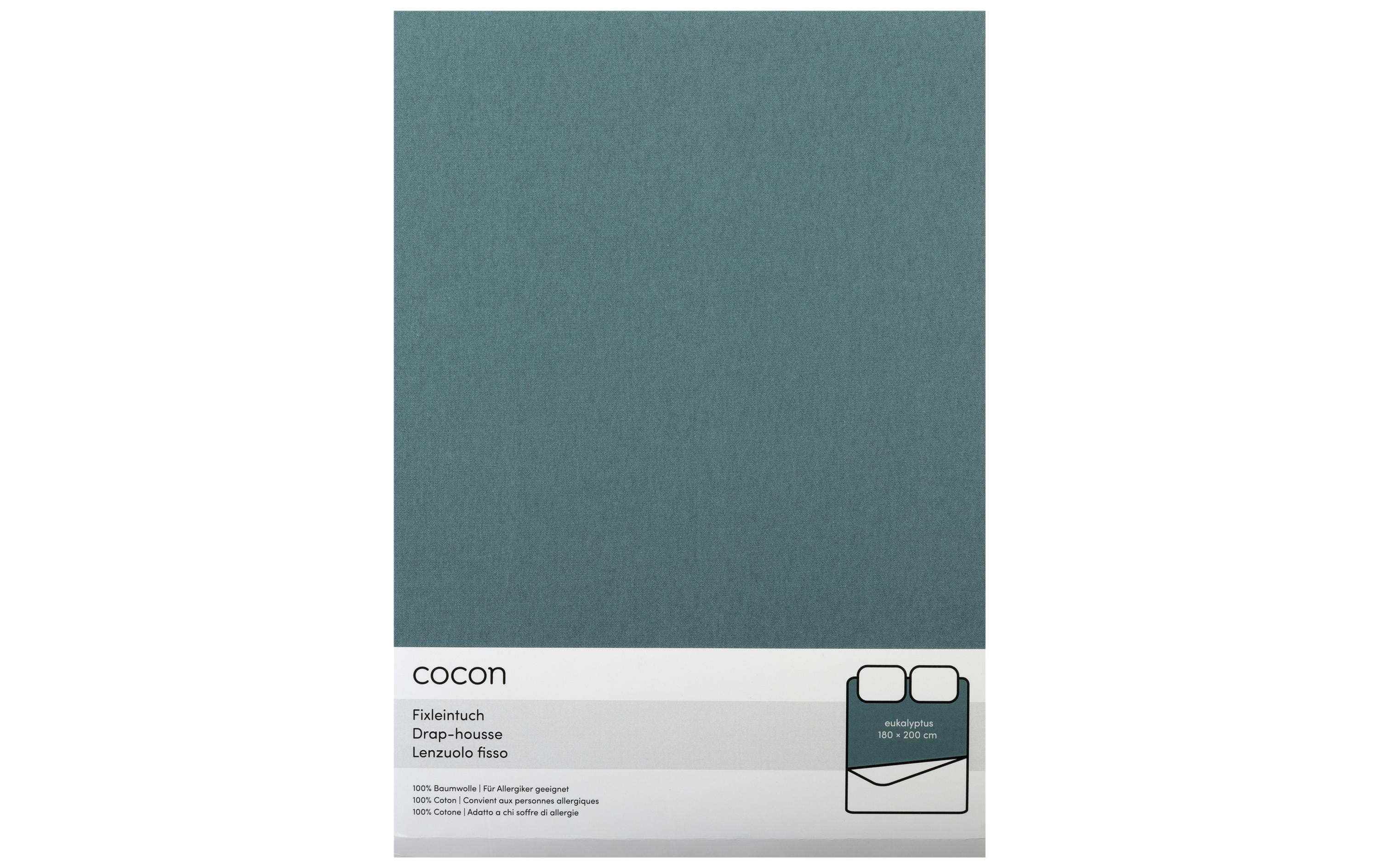 COCON Fixleintuch 180-200 x 200 cm, Eukalyptus