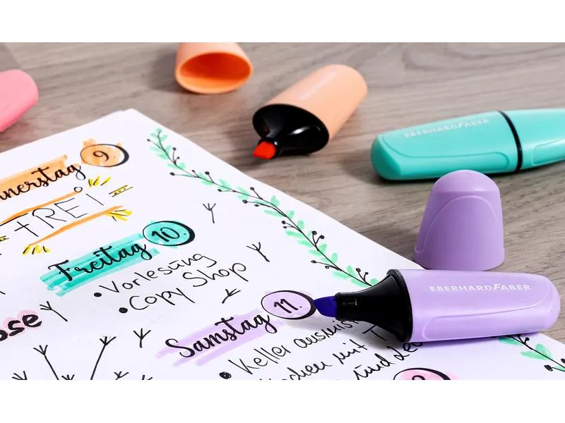 Eberhard Faber Textmarker Mini pastell 6 Stück, Mehrfarbig Eberhard Faber Textmarker Mini pastell 6 Stück, Mehrfarbig