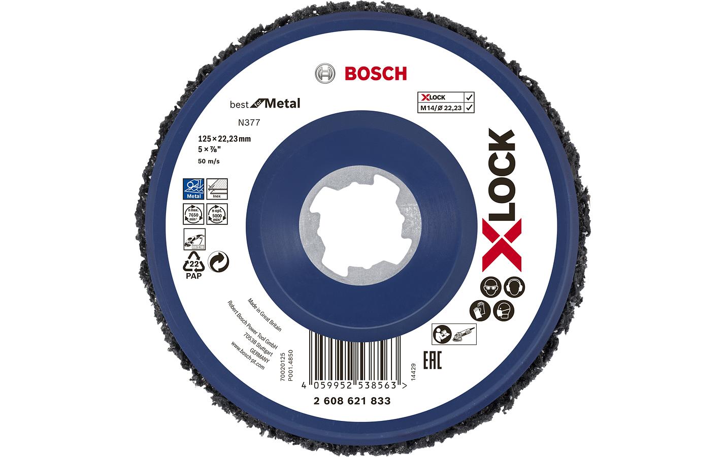 Bosch Professional N377 Reinigungsscheibe X-LOCK 125 mm Bosch Professional N377 Reinigungsscheibe X-LOCK 125 mm