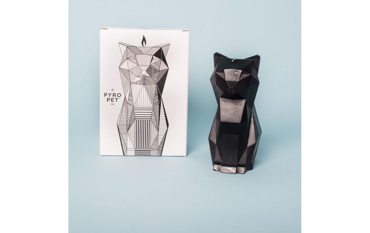 54Celsius Kerze PyroPet Cat Kisa Schwarz