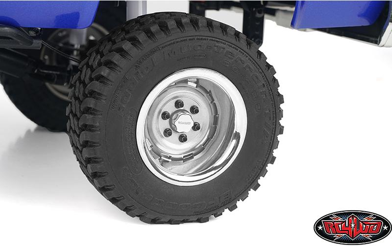 RC4WD Radmuttern M4 Rally Locking Hub Chrom, 2 Stück, 1:10