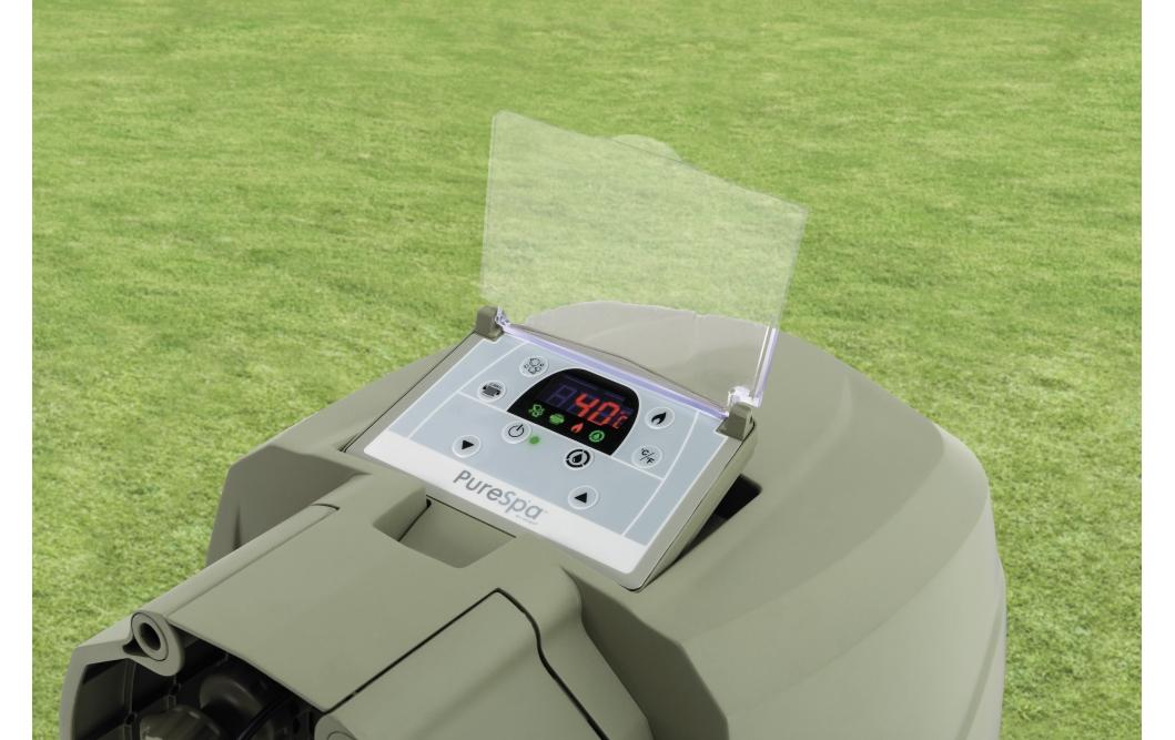 Intex 4-Personen Olive Grün Round Bubble Spa Set Ø 196