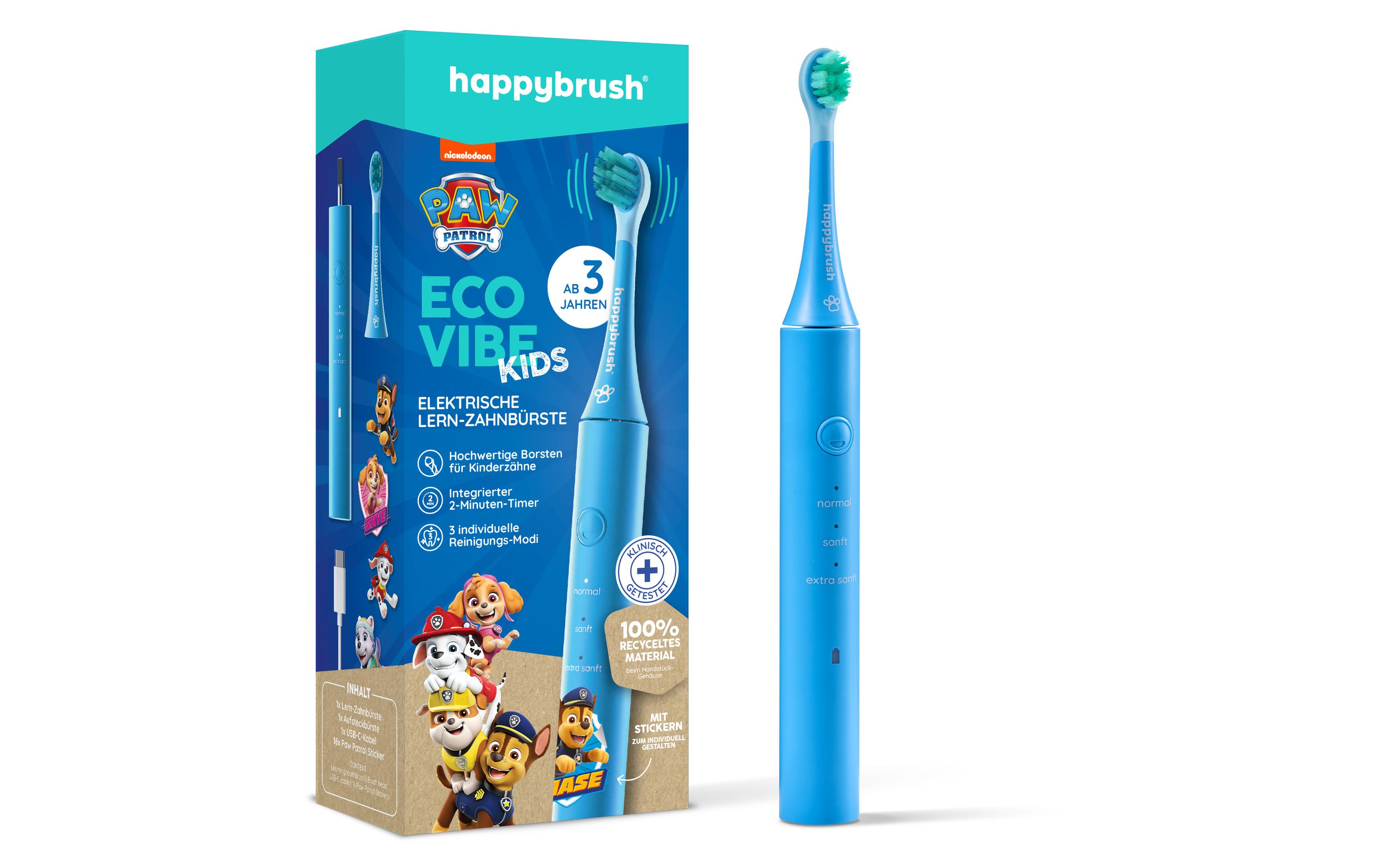 happybrush Schallzahnbürste Eco Vibe Kids Paw Patrol