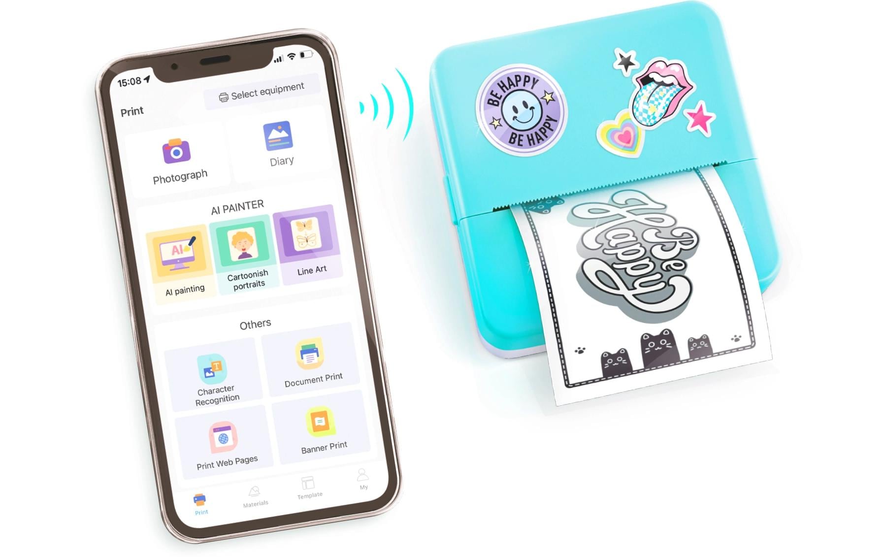 Canal Toys Starter-Set Instant Pocket Printer Blau