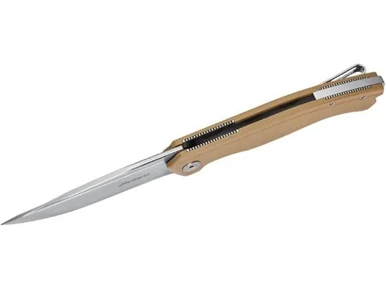Herbertz Taschenmesser Kompakt Liner Lock G10 braun, stahlfar.Klinge