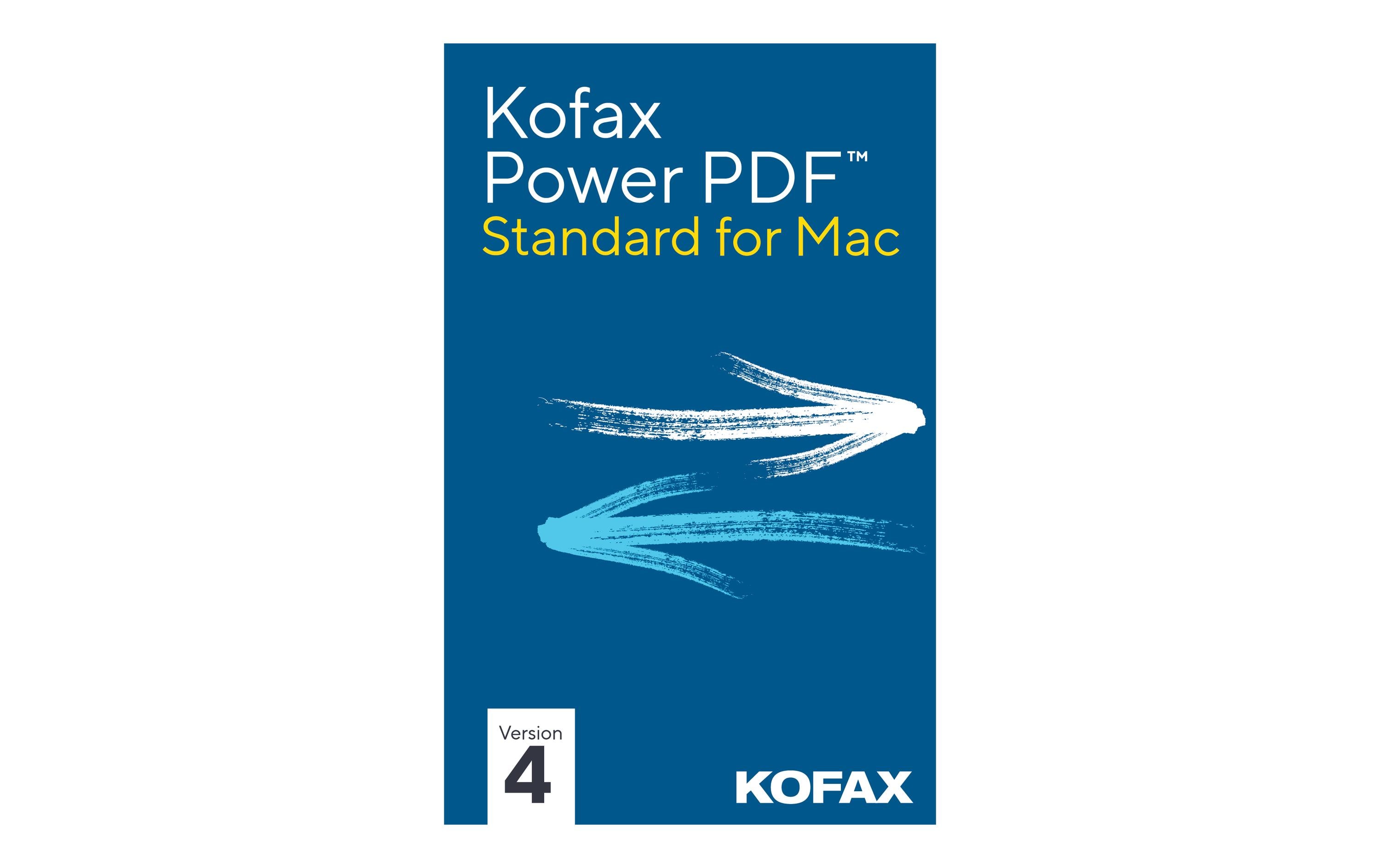 Kofax Power PDF Standard for Mac EDU, Maintenance, 5-24 User, 1 Y
