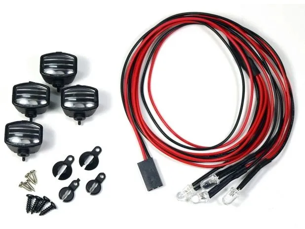 Absima 1:10 LED Rally-Scheinwerferset eckig (4)