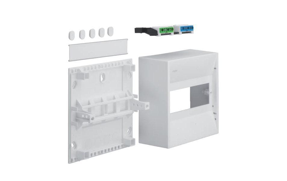 Hager Kleinverteiler Gamma, 8PLE IP30 1xPE 1xN Hager Kleinverteiler Gamma, 8PLE IP30 1xPE 1xN