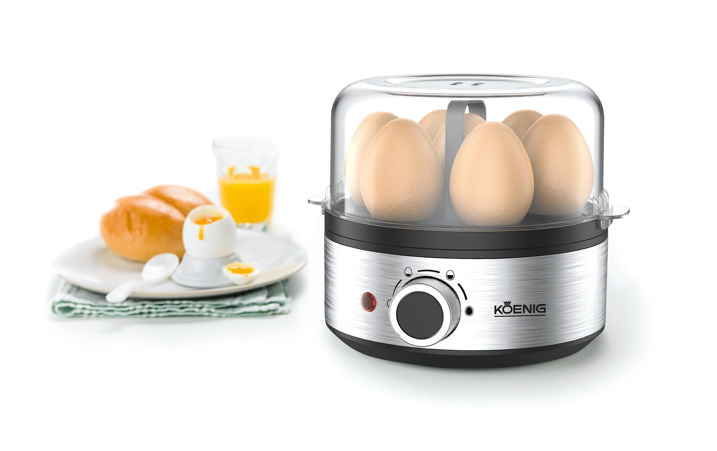 Koenig Eierkocher Steel Line Chrom/Schwarz