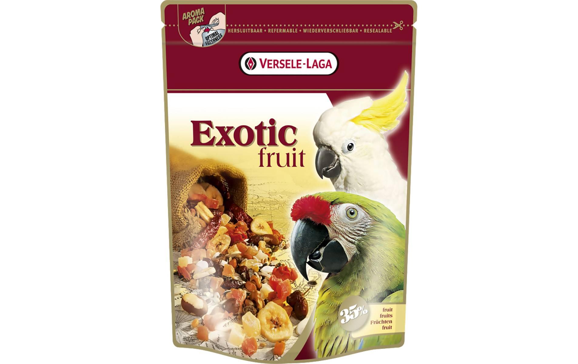 Versele Laga Ziervogelfutter Exotic Fruit Mix für Papageien, 600 g Versele Laga Ziervogelfutter Exotic Fruit Mix für Papageien, 600 g