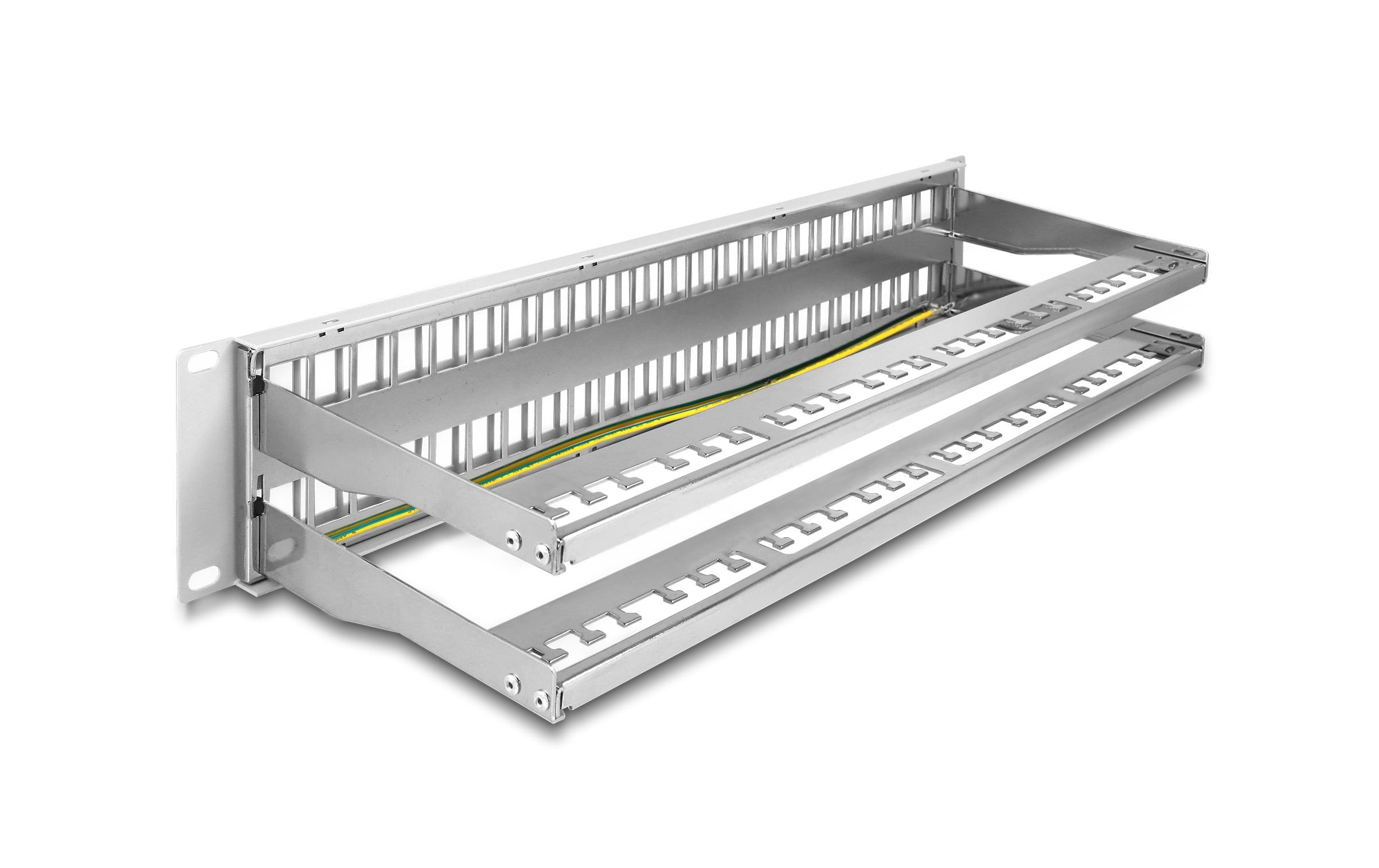 Delock Patchpanel Keystone 48 Port 2 HE 19 Rack Delock Patchpanel Keystone 48 Port 2 HE 19 Rack