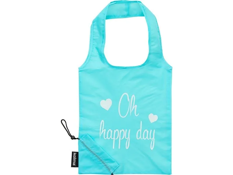 Kolma Einkaufstasche RPET «Oh happy day» Mint