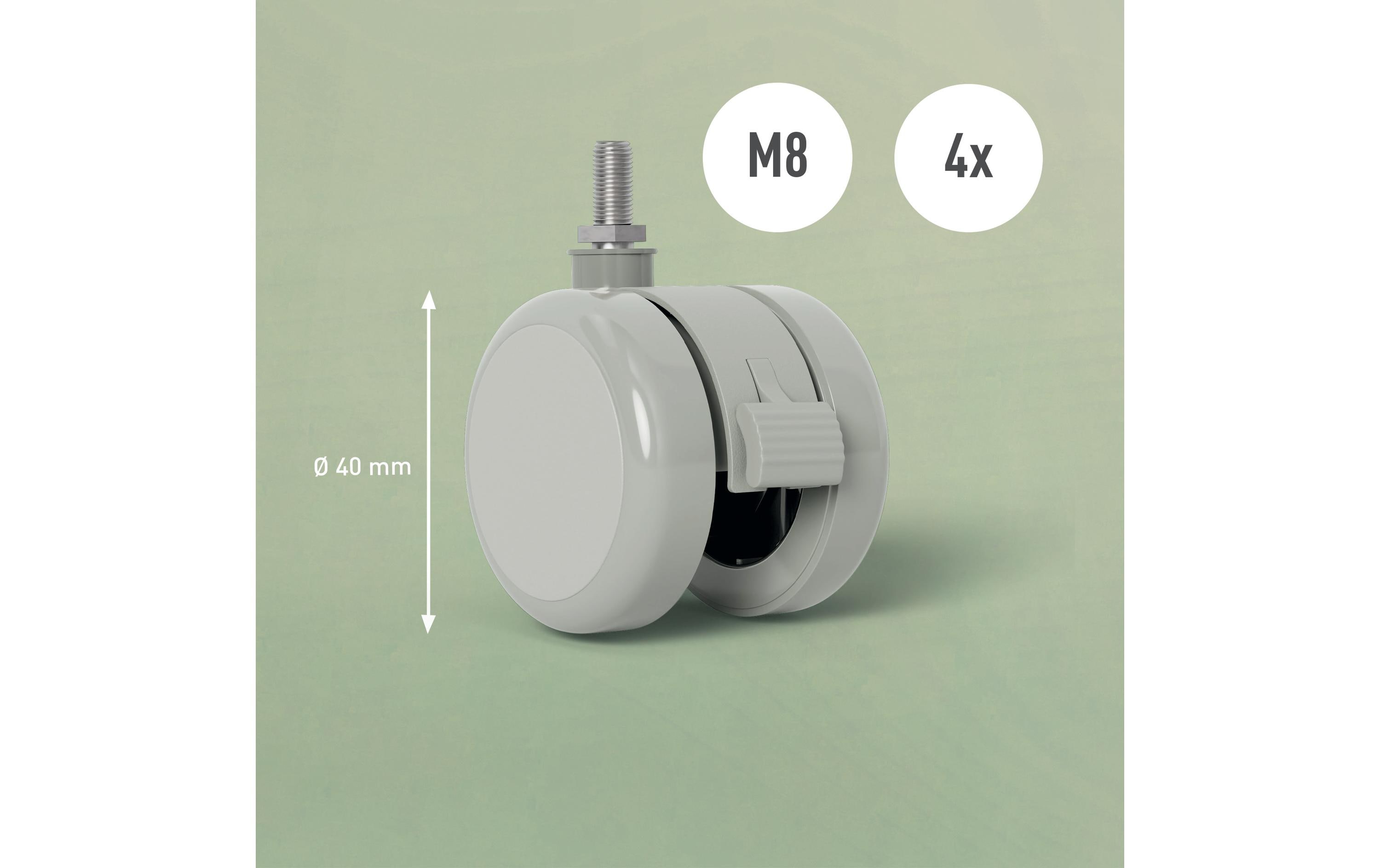 Leitz Rollen für elektrischen Sitz-/Stehtisch 4 Stück