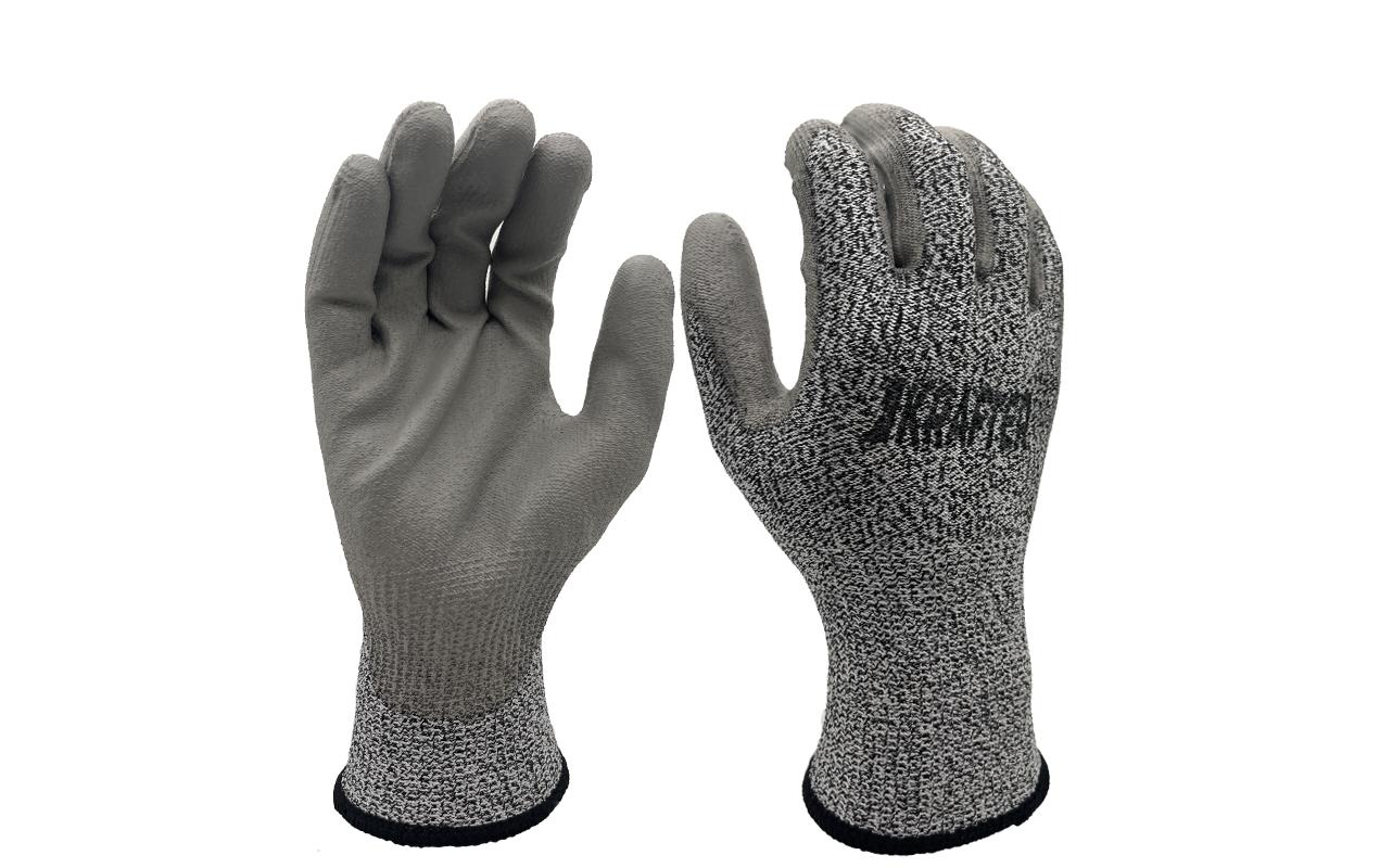 Krafter Schnittschutzhandschuh Klasse C, Nylon XL, Grau, 1 Paar