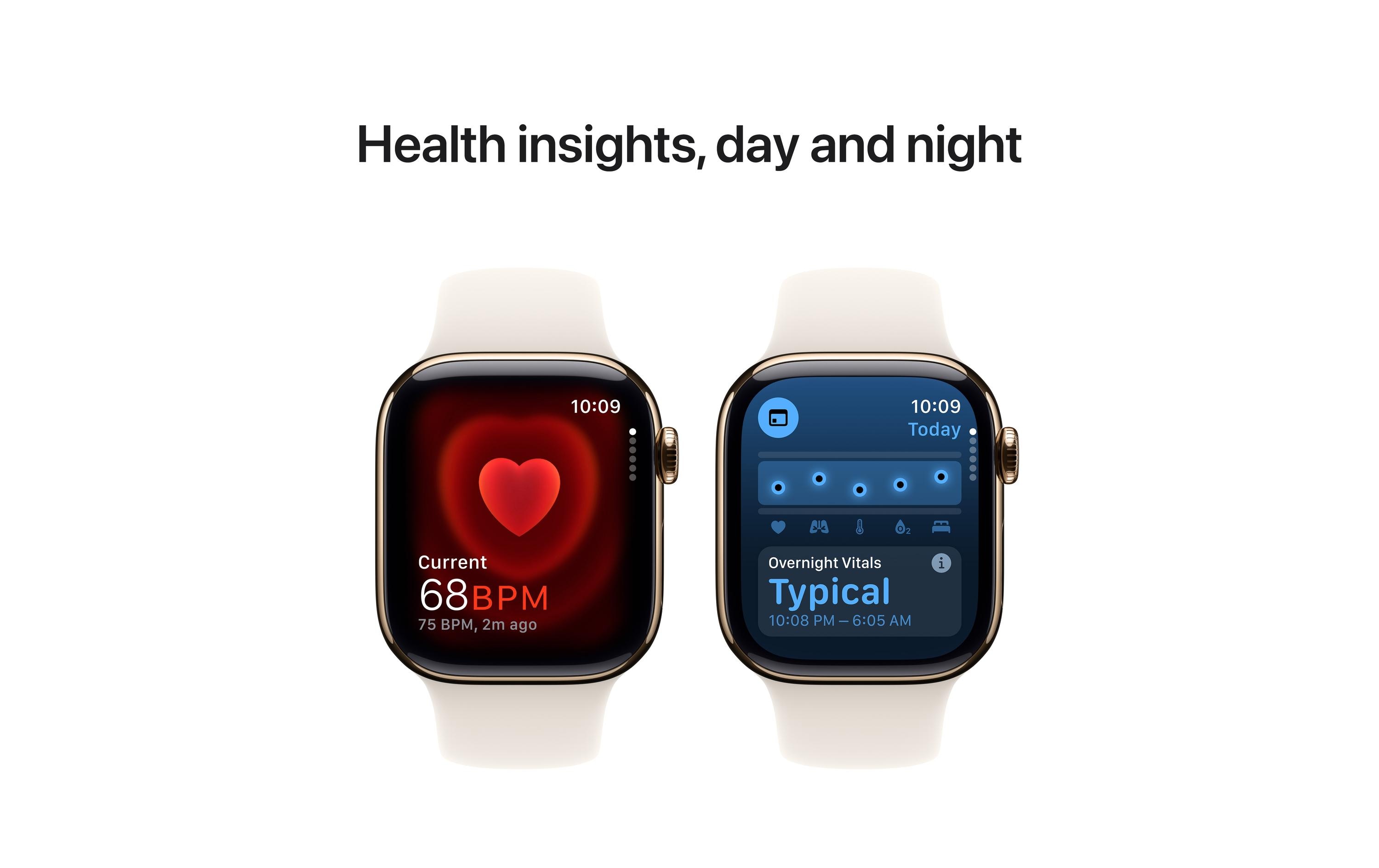 Apple Watch Series 10 42 mm LTE Titanium Rosegold Sport Weiss M/L
