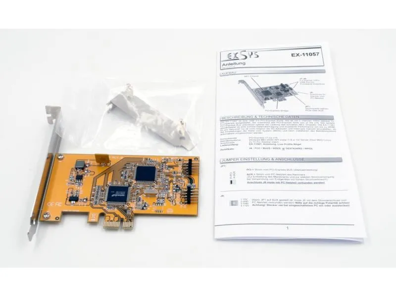 Exsys PCI-Express-Karte EX-11057