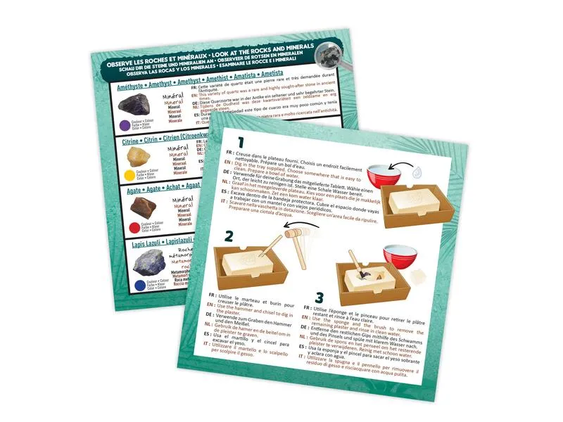 Buki Experimentierkasten DigKit Steine und Mineralien Buki Experimentierkasten DigKit Steine und Mineralien