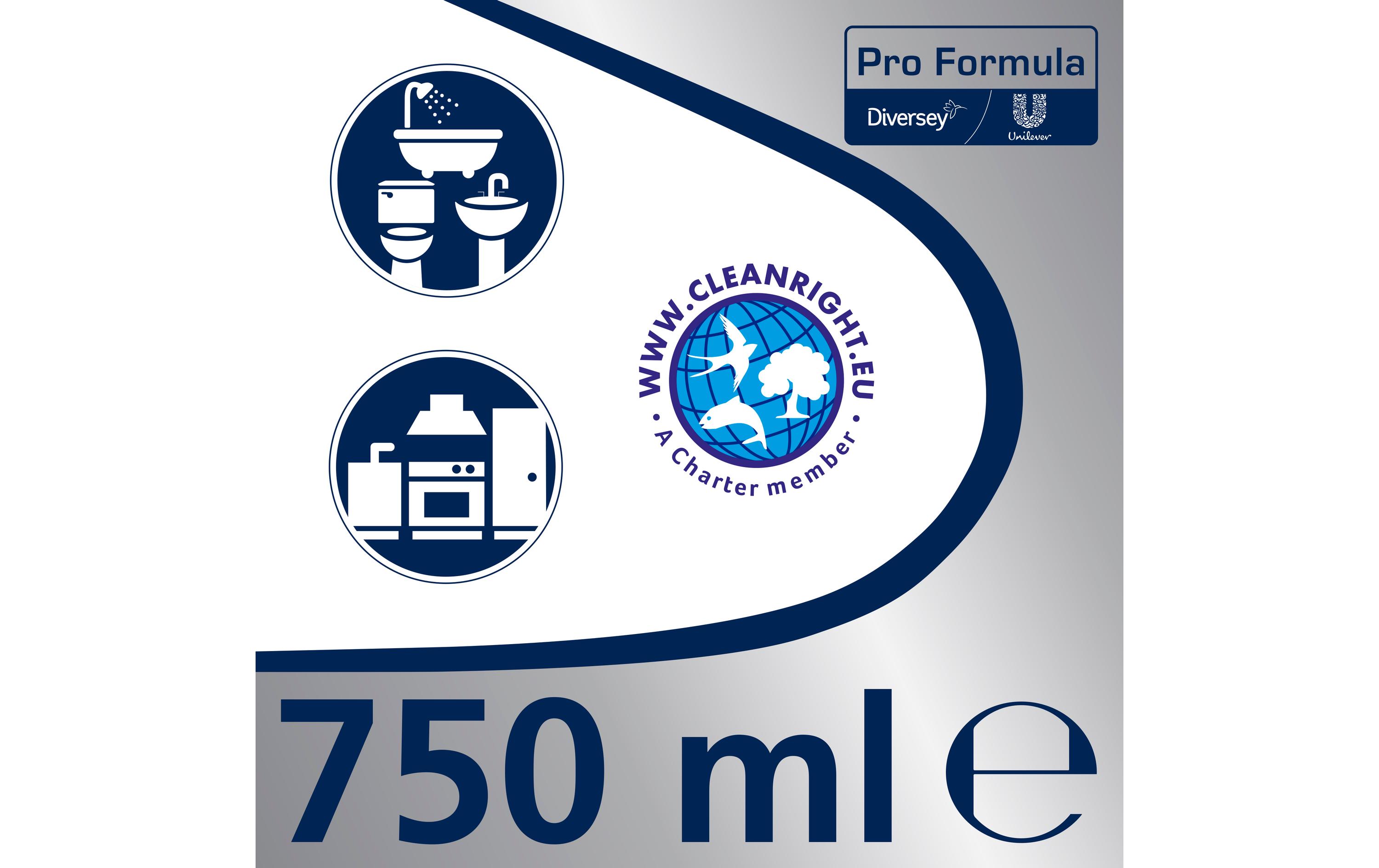 Diversey Pro Formula Küchenreiniger Cif Professional Cream 750 ml Diversey Pro Formula Küchenreiniger Cif Professional Cream 750 ml