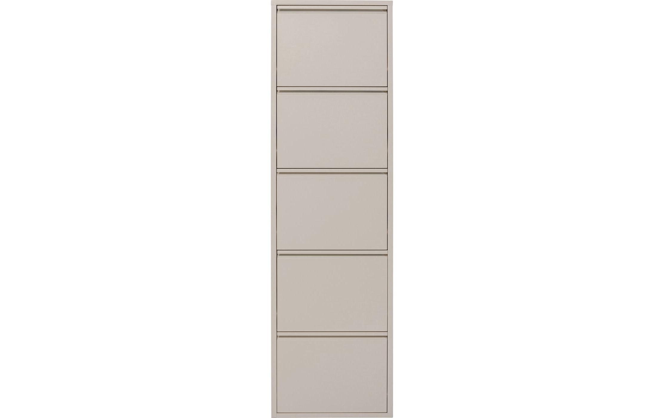 Kare Schuhschrank Caruso 5-er, 50 x 170 cm, Beige