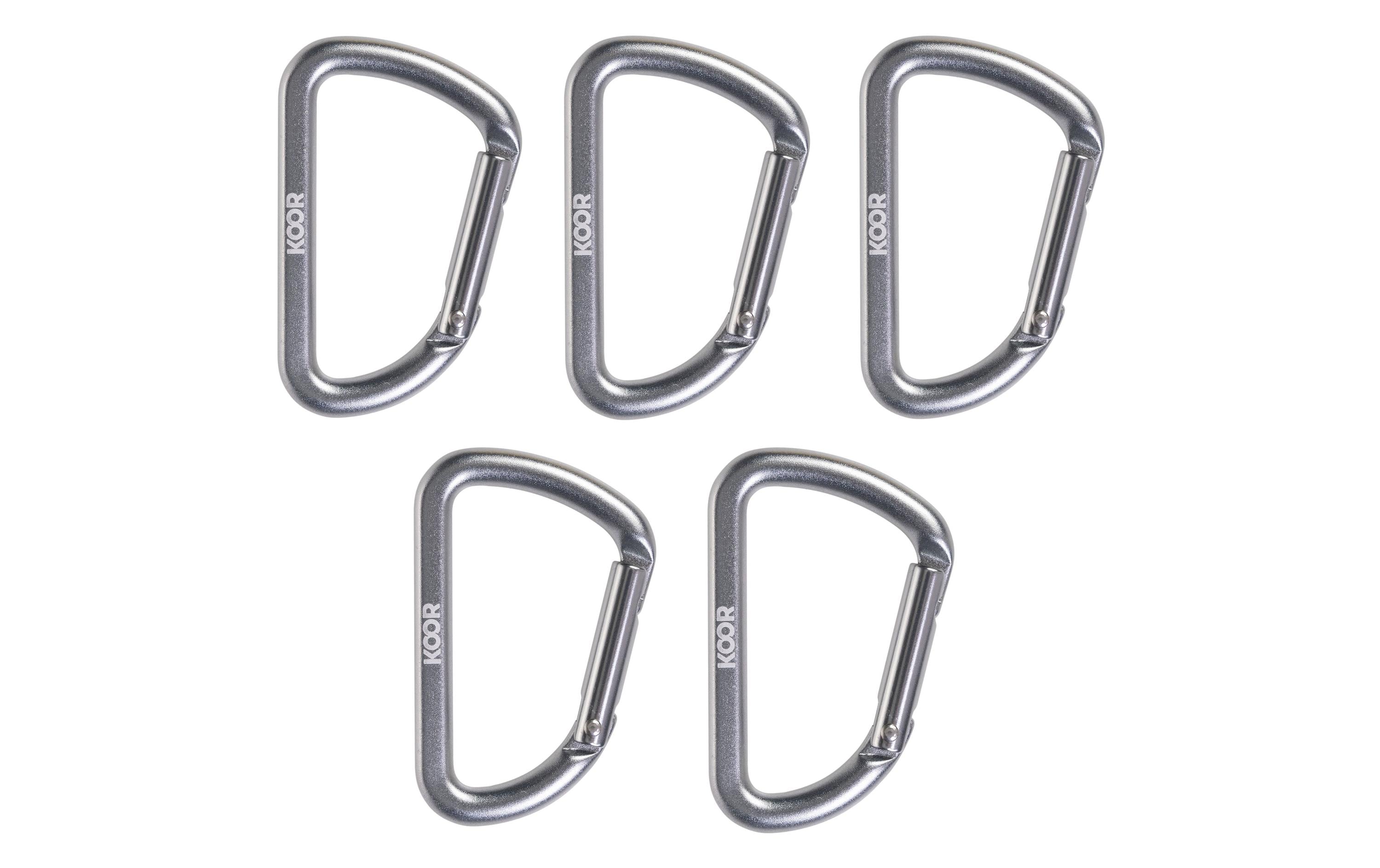 KOOR Karabinerhaken Scatto, Silber, 5 Stück KOOR Karabinerhaken Scatto, Silber, 5 Stück