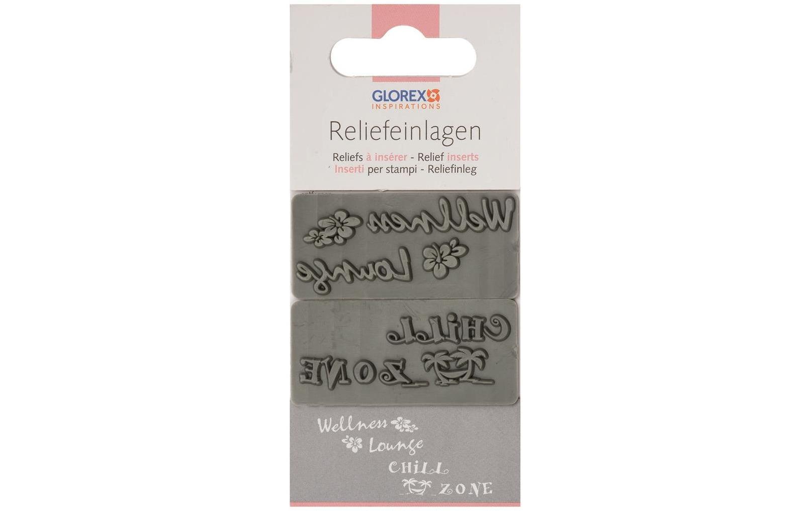 Glorex Reliefeinlagen Wellness/ChillZone 2 Stück