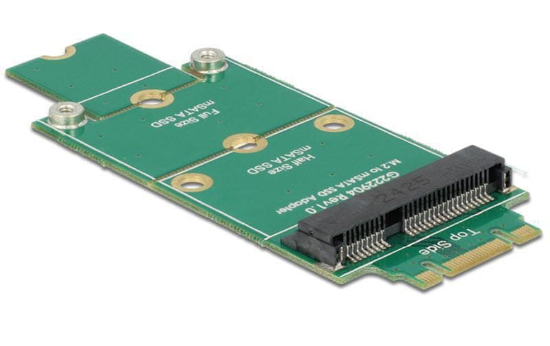 Delock M.2-Adapterplatine für mSATA Delock M.2-Adapterplatine für mSATA