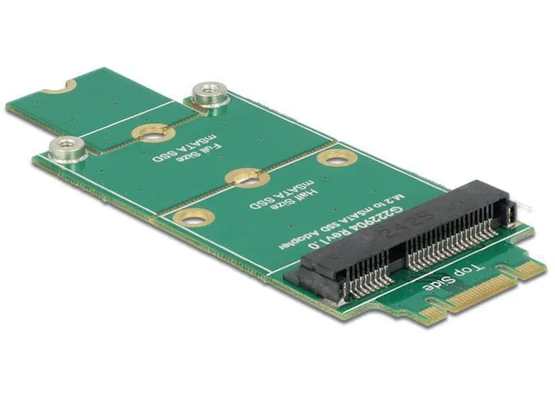 Delock M.2-Adapterplatine für mSATA Delock M.2-Adapterplatine für mSATA
