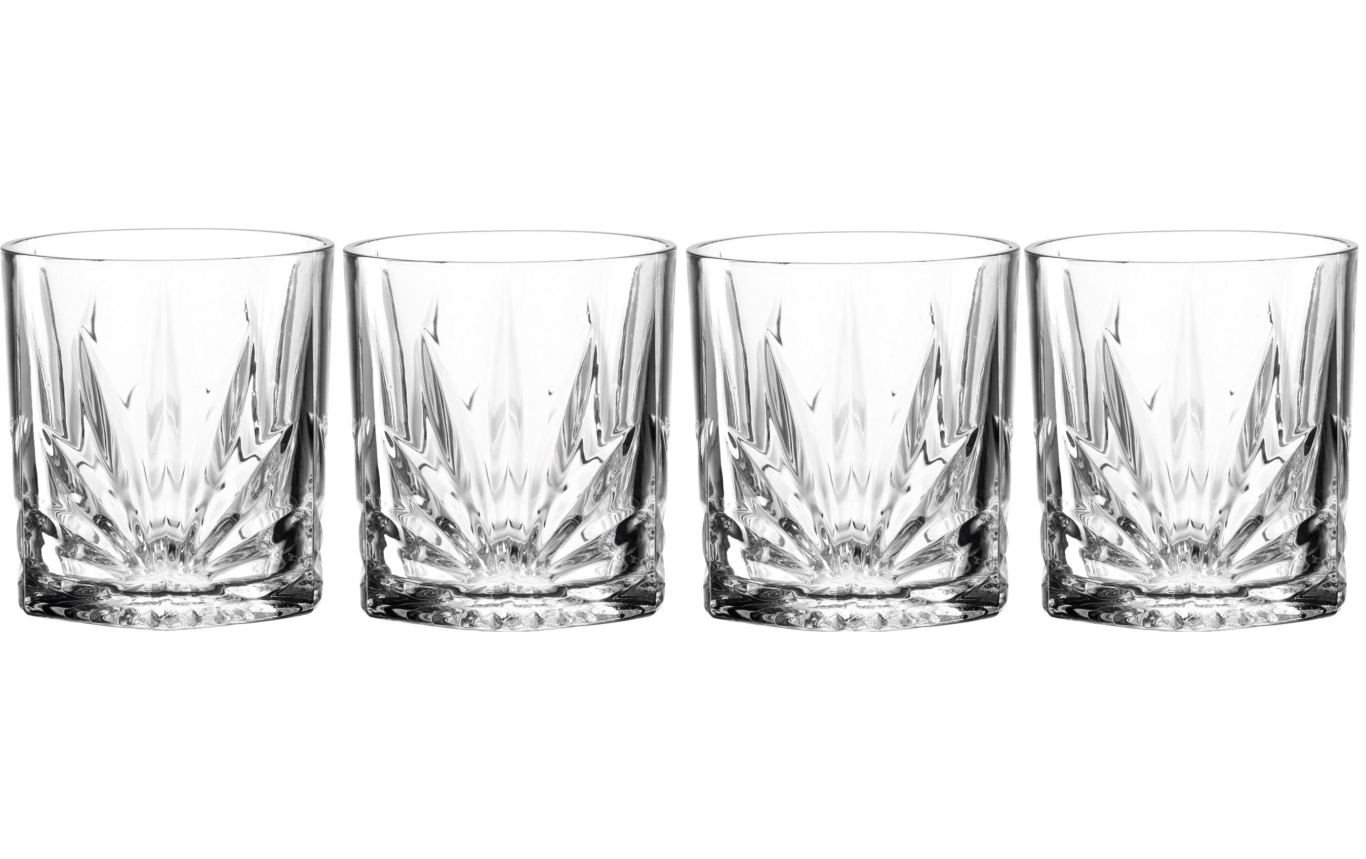 Leonardo Whiskyglas Capri 330 ml, 4 Stück, Transparent