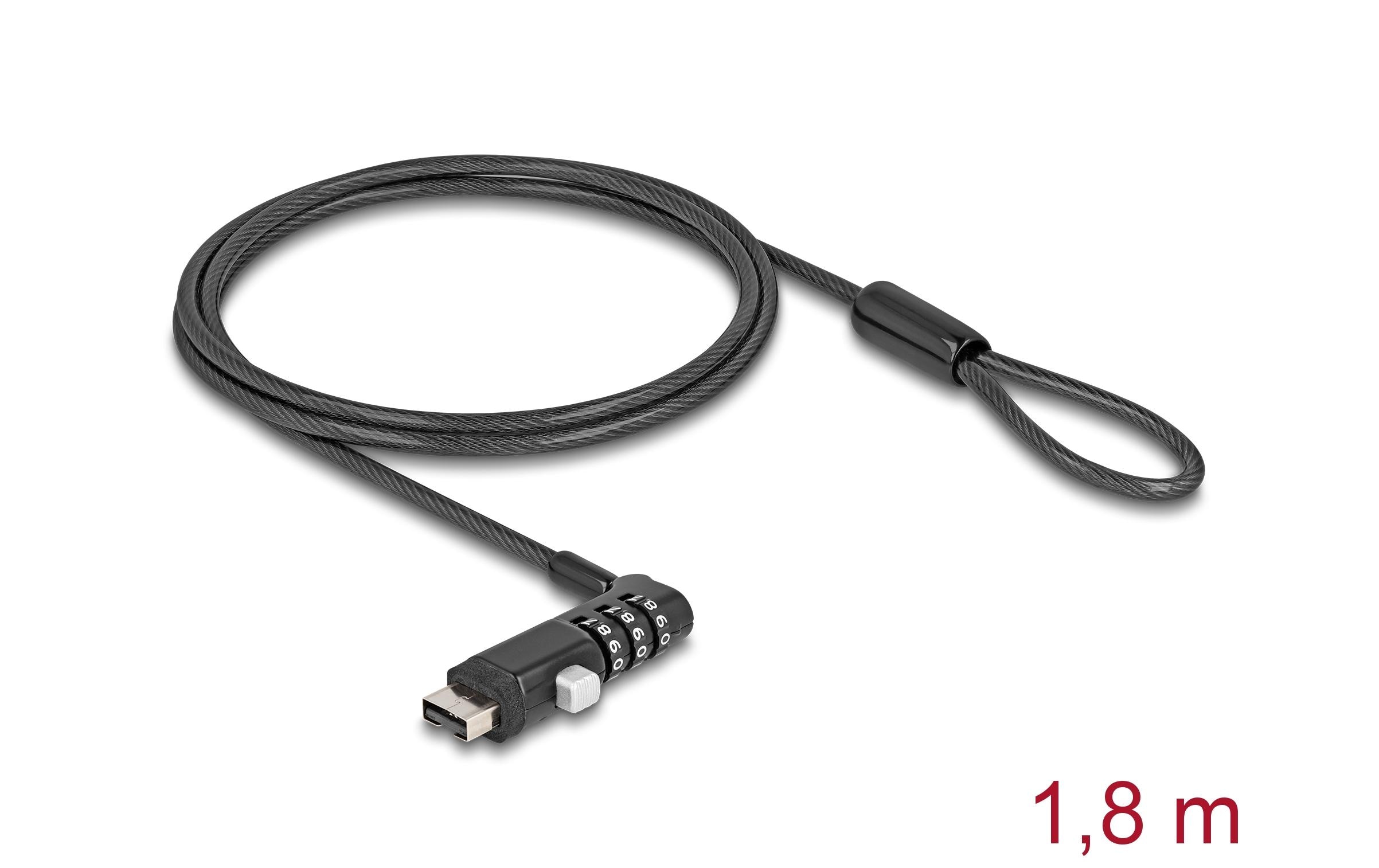 Navilock Sicherheitsschloss für USB Typ-A Buchse mit Zahlenschloss