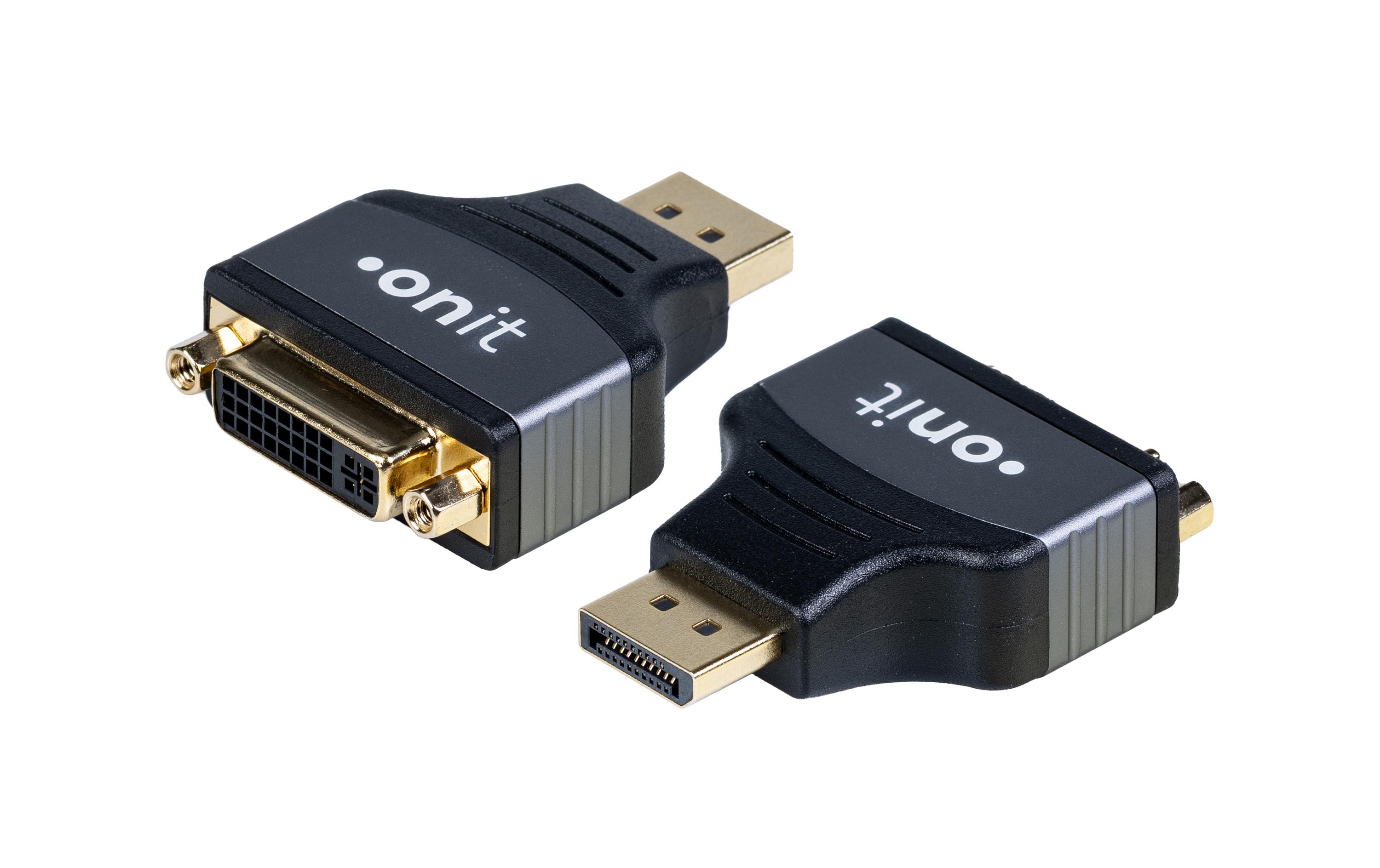onit Adapter DisplayPort - DVI-D, 1 Stück