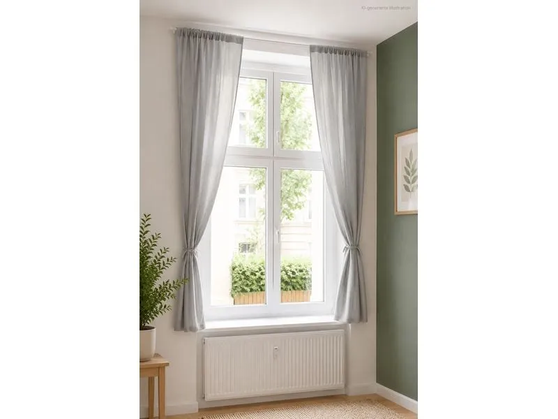 Urbanara URBANARA Vorhang 2er Set Musselin Trofa 135 cm x 245 cm Urbanara URBANARA Vorhang 2er Set Musselin Trofa 135 cm x 245 cm