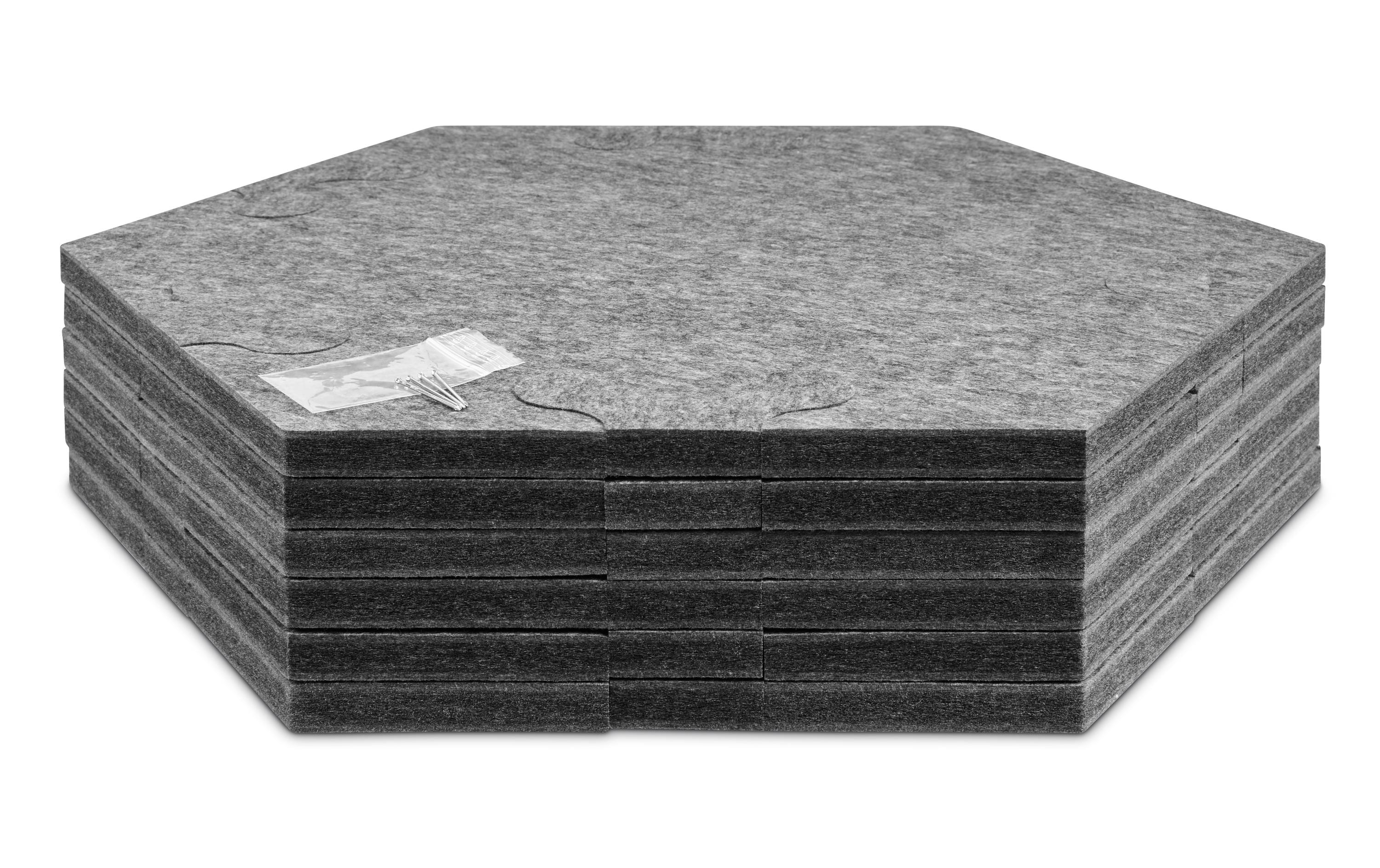 Plotony Wandfliesen Hexagon 44 x 50.5 cm Grau, 6 Platten