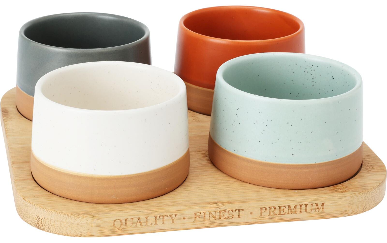 FURBER Servierplatte mit Schälchen Mehrfarbig