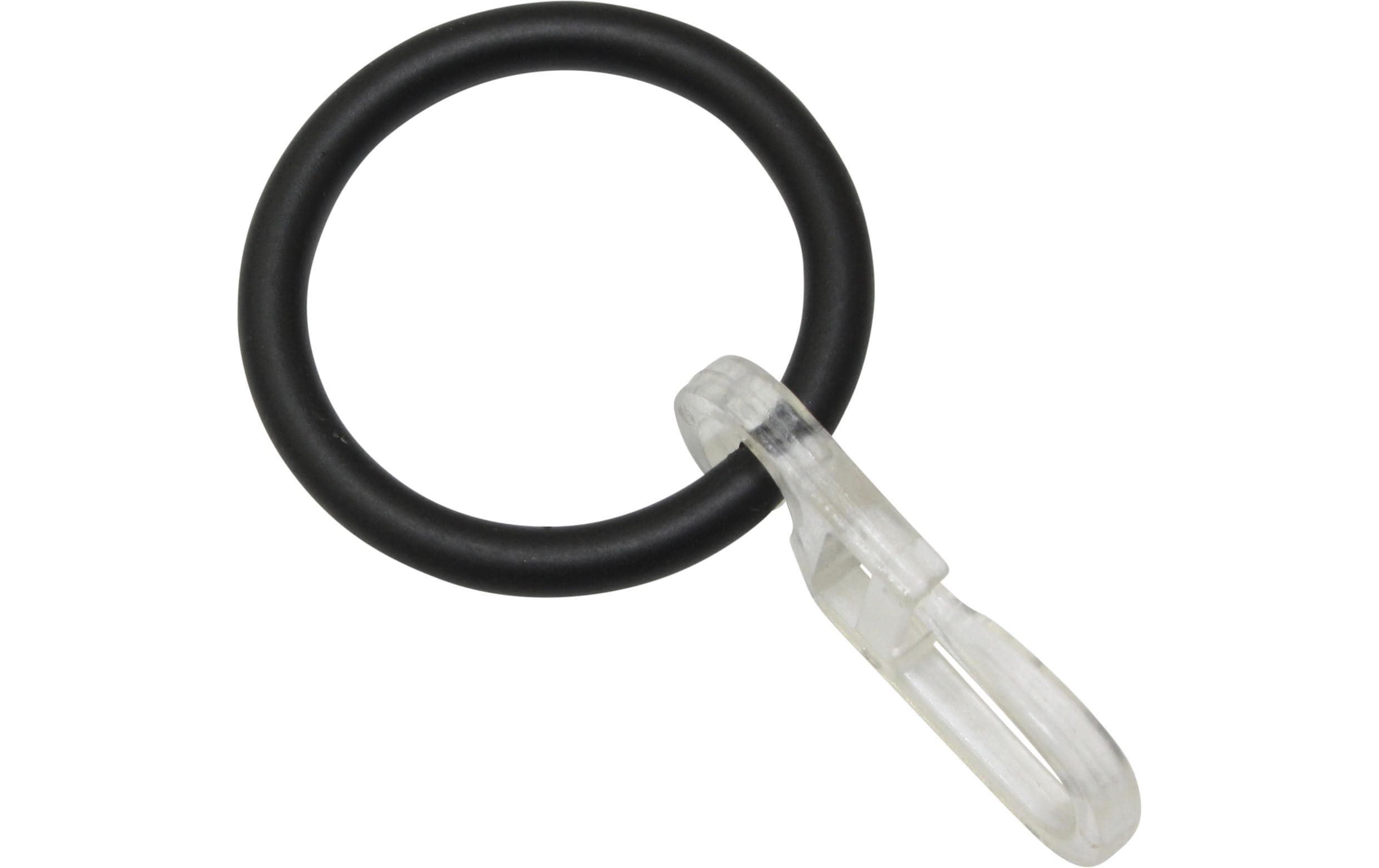 Gardinia Vorhangring Kos 6-er Verpackung Schwarz-matt