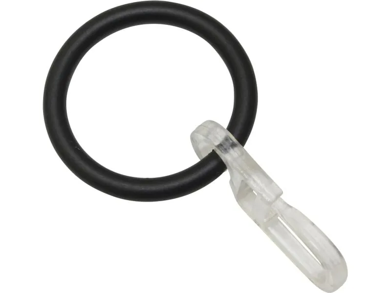 Gardinia Vorhangring Kos 6-er Verpackung Schwarz-matt Gardinia Vorhangring Kos 6-er Verpackung Schwarz-matt