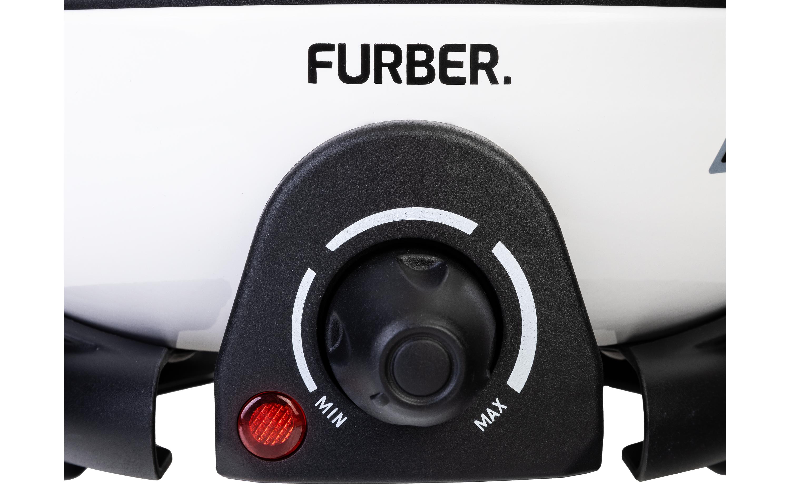 FURBER Fondue-Set Alpy 9 Teile, Schwarz/Weiss