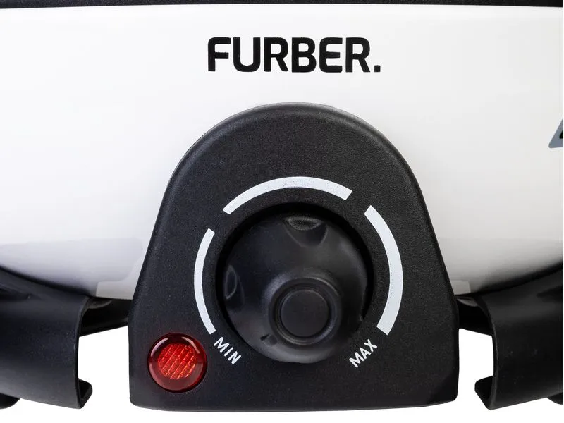 FURBER Fondue-Set Alpy 9 Teile, Schwarz/Weiss