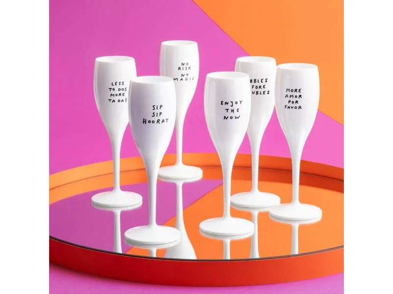 Koziol Sektglas Bubbles 100 ml, 1 Stück, Weiss Koziol Sektglas Bubbles 100 ml, 1 Stück, Weiss