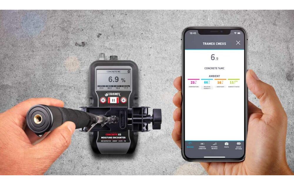 Laserliner Temperatur- und Feuchtigkeitsmessgerät Tramex CMEX5