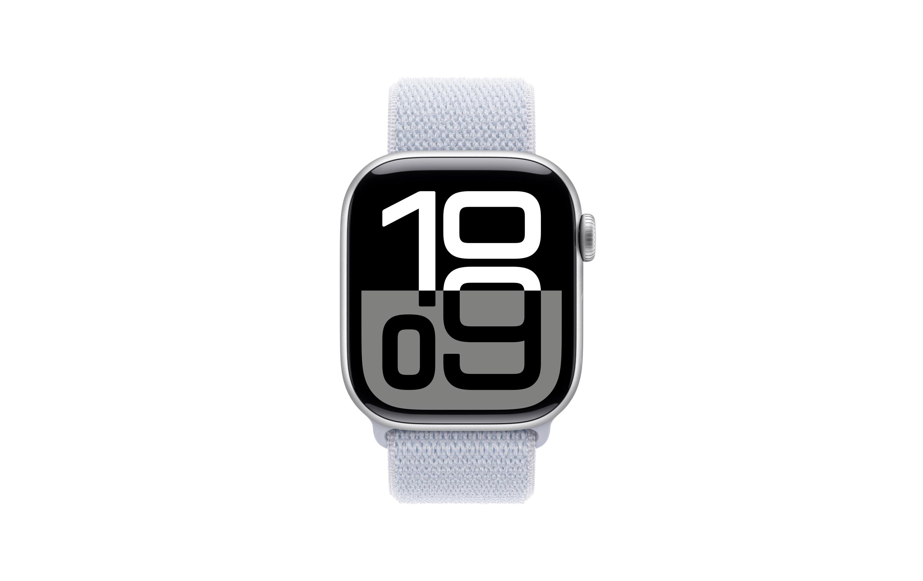 Apple Watch Series 10 42 mm Alu Silber Loop Blau Apple Watch Series 10 42 mm Alu Silber Loop Blau