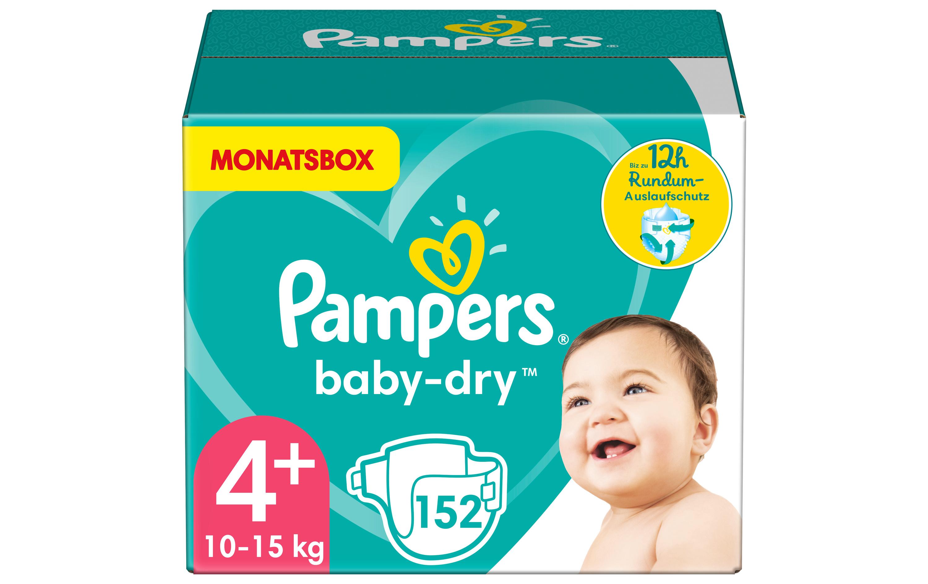 Pampers Windeln Baby Dry Monatsbox Grösse 4+